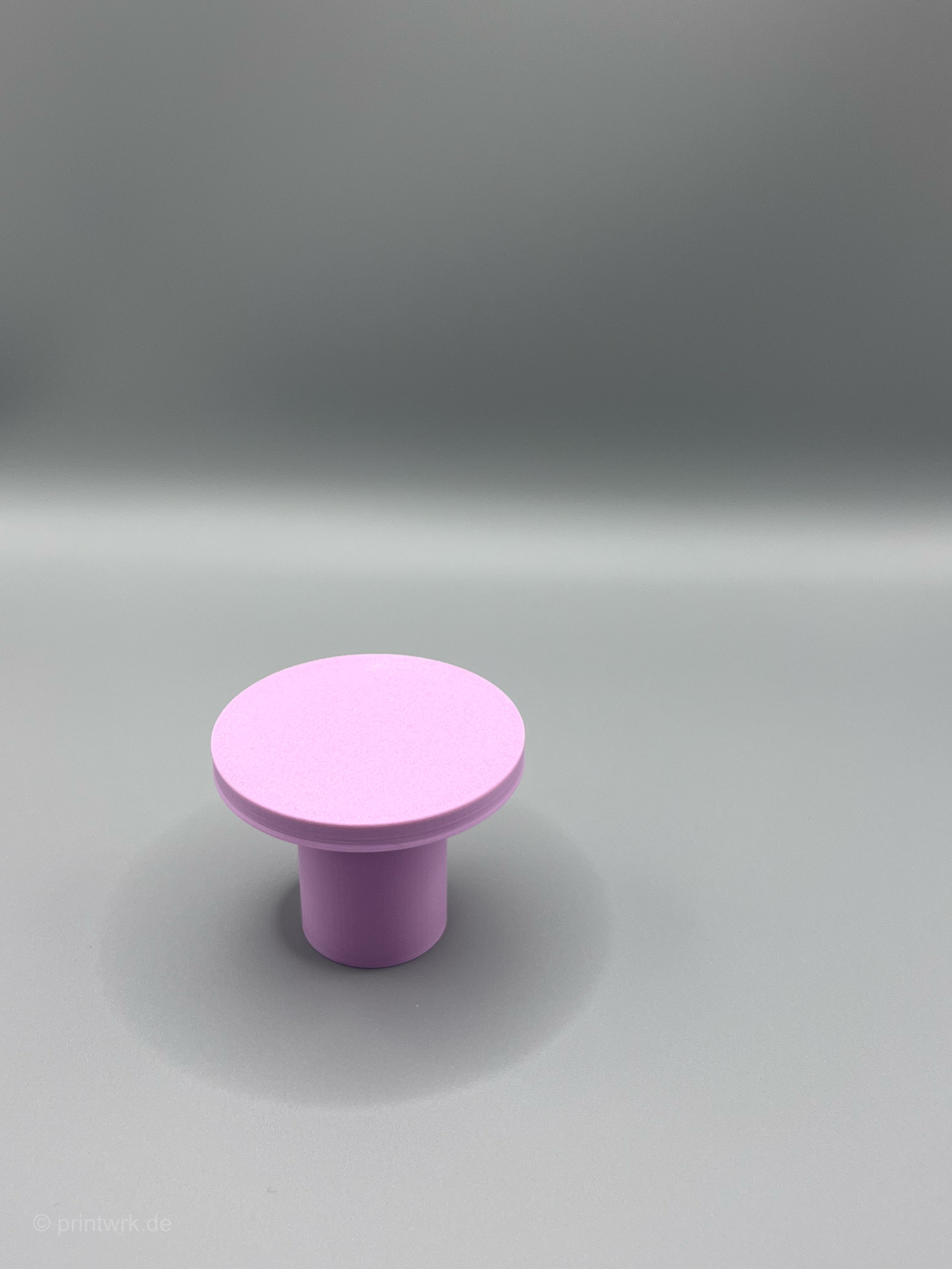 Runder 3D-gedruckter Wandhaken Classic in Lilac (Ø 60 mm), modern und stabil