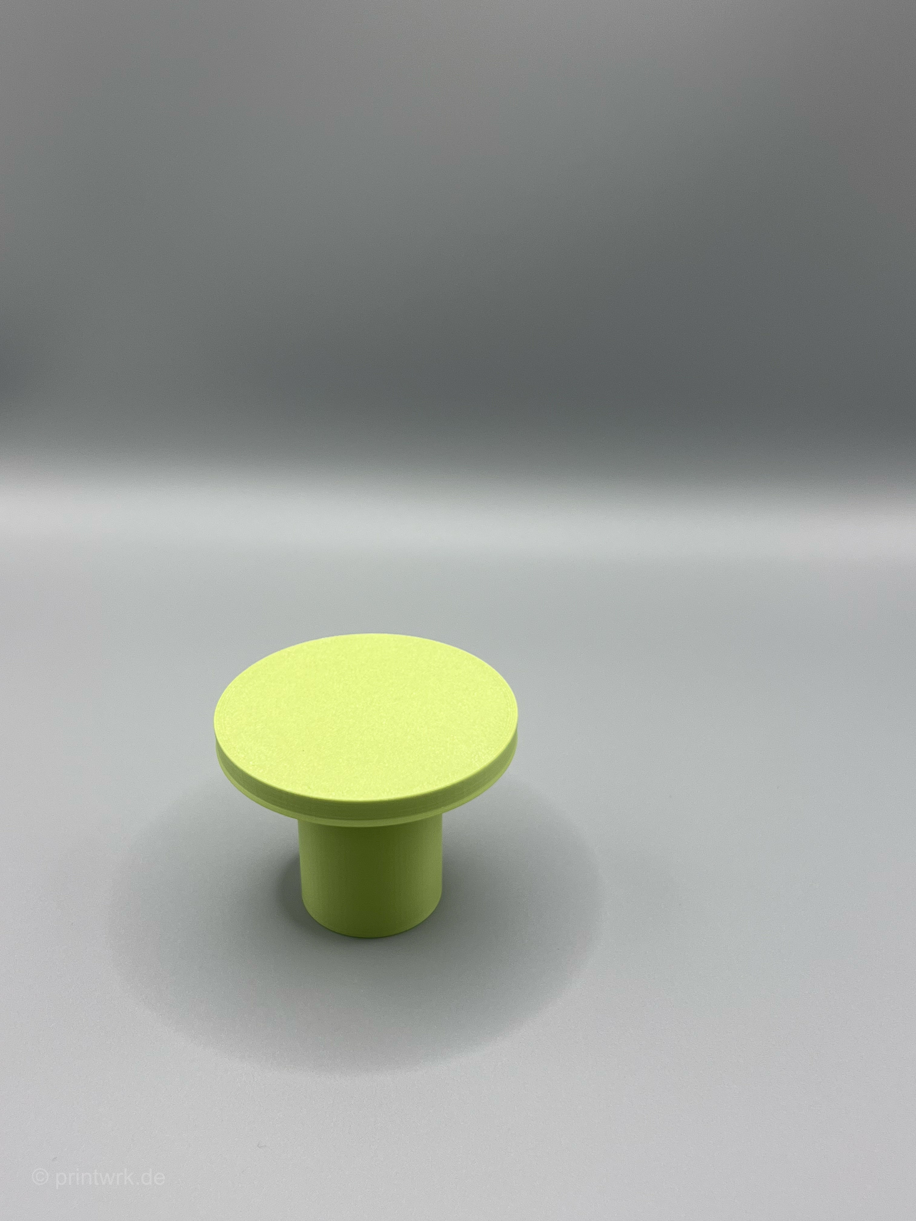 Runder 3D-gedruckter Wandhaken Classic in Matcha Green (Ø 60 mm), modern und stabil