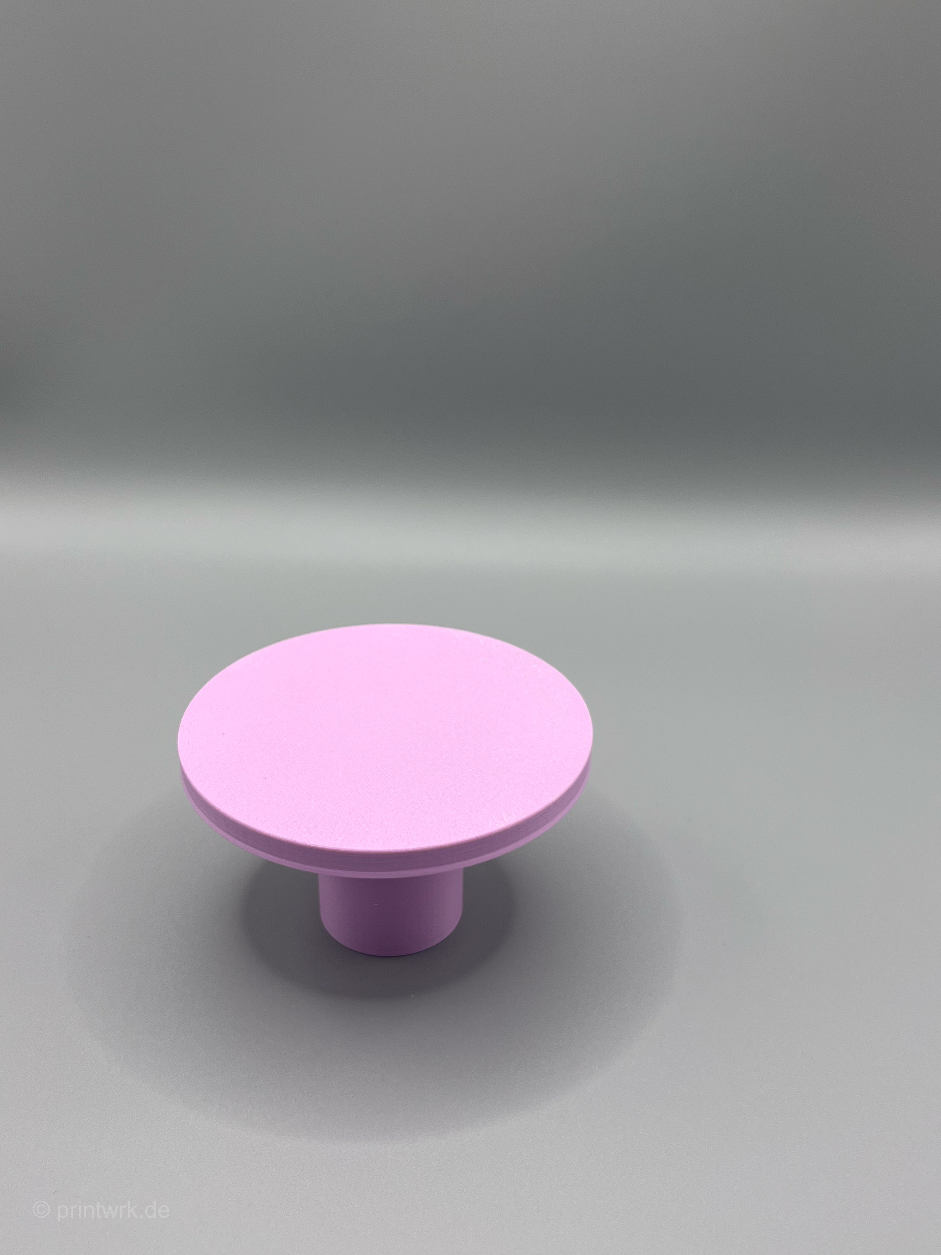 Runder 3D-gedruckter Wandhaken Classic in Lilac (Ø 80mm), modern und stabil