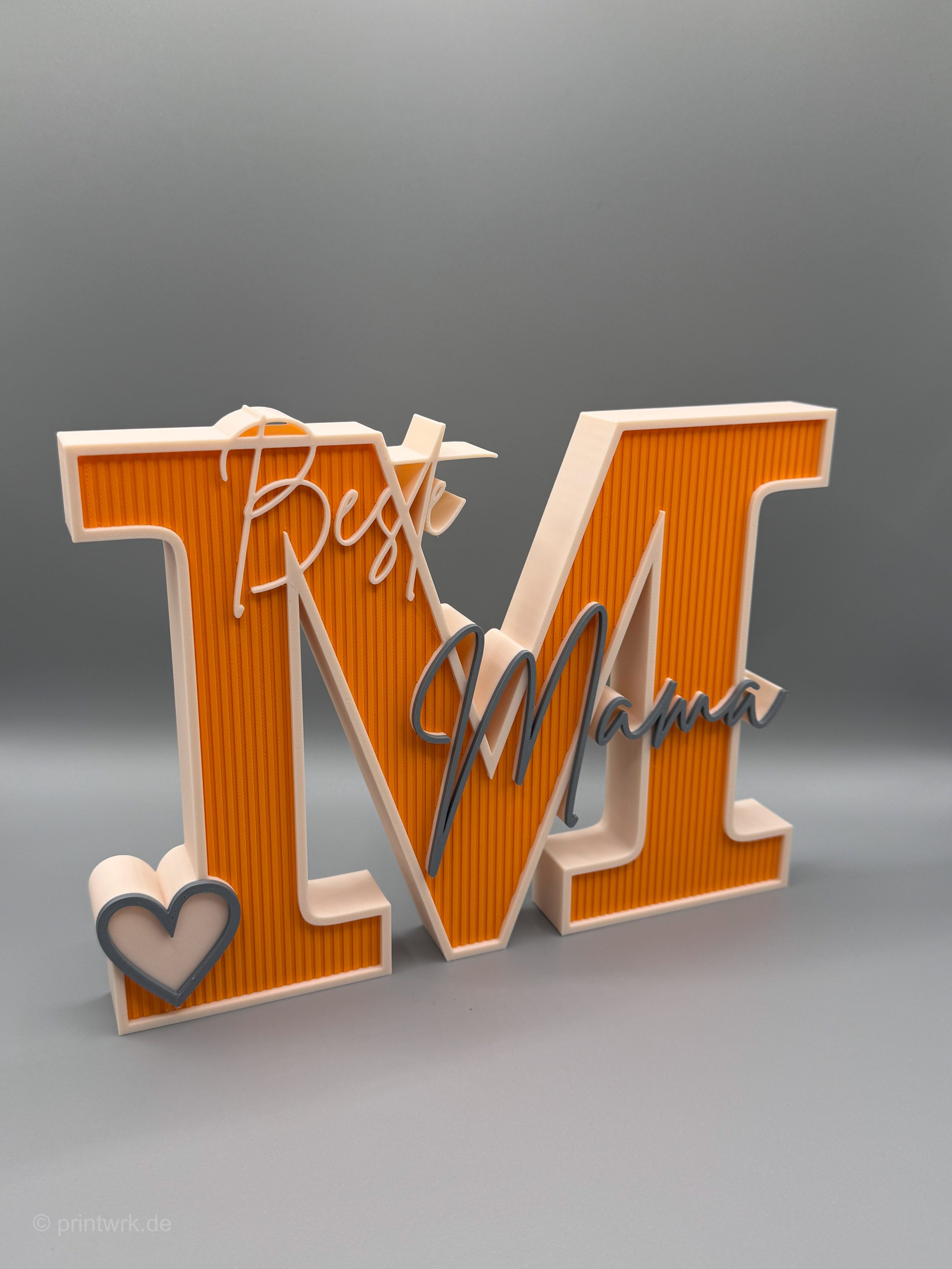 3D-Schriftzug „Beste Mama“ – Deko zum Hinstellen – Bild 2