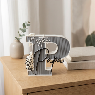 3D-Schriftzug „Bester Papa“ – Deko zum Hinstellen