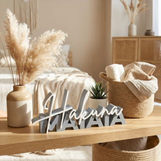 3D-Schriftzug „Hakuna Matata“ – Deko zum Hinstellen