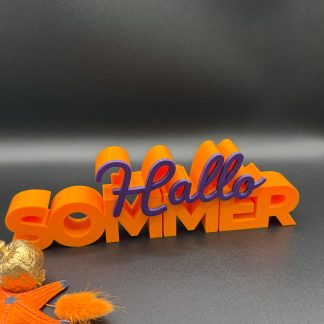 3D-Schriftzug „Hallo Sommer“ – Deko zum Hinstellen