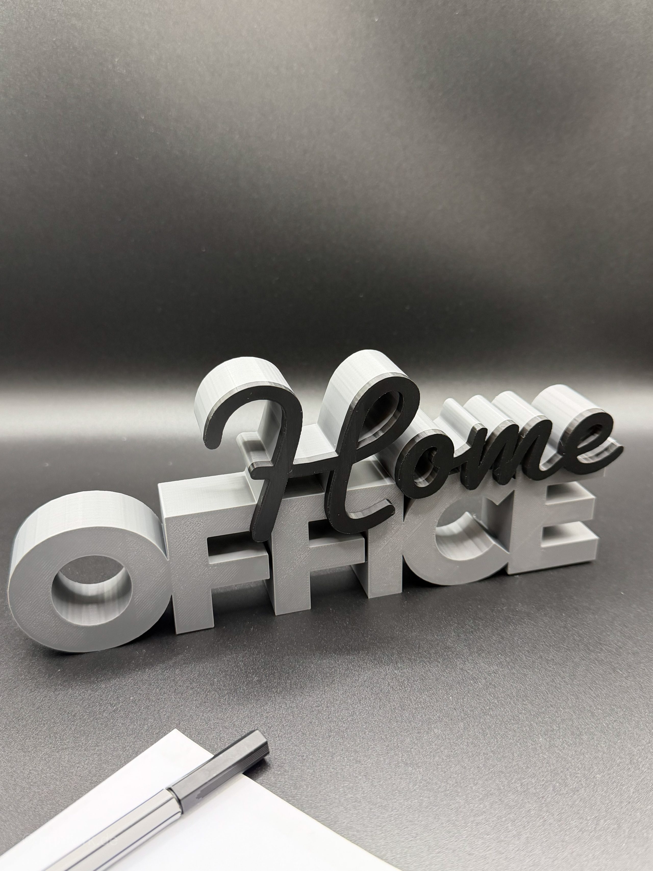 3D-Schriftzug „Home Office“ – Deko zum Hinstellen
