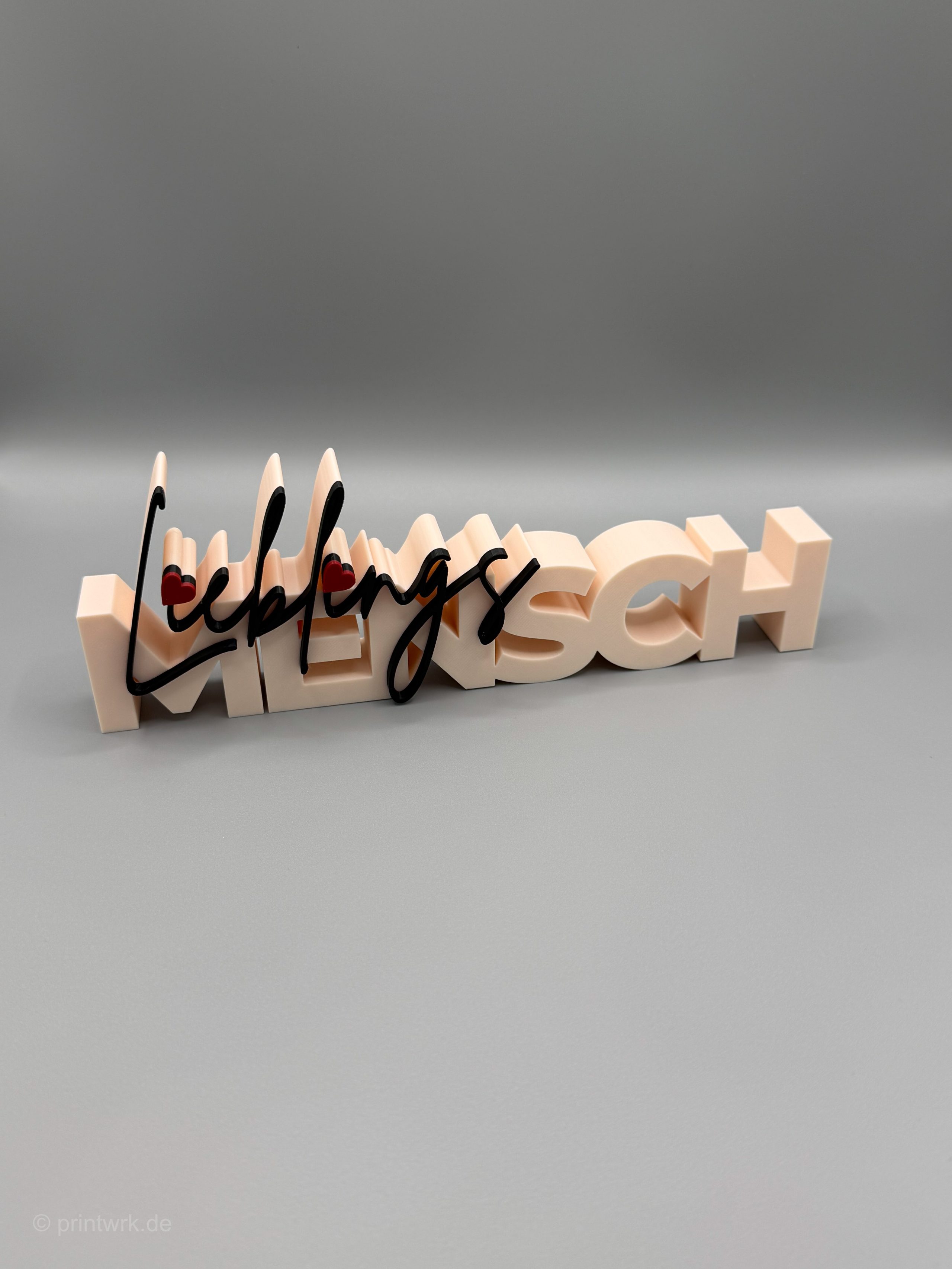 3D-Schriftzug „Lieblingsmensch“ – Deko zum Hinstellen – Bild 2