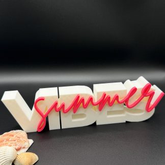 3D-Schriftzug „Summer Vibes“ – Deko zum Hinstellen