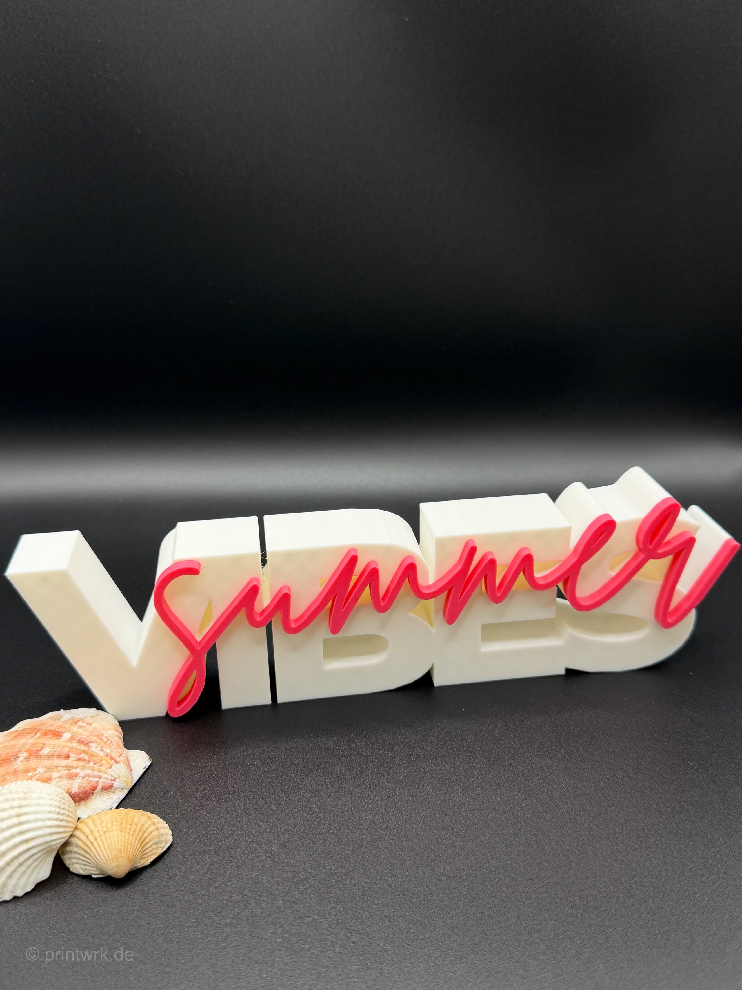 3D-Schriftzug „Summer Vibes“ – Deko zum Hinstellen