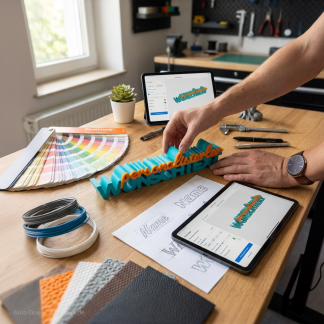 3D-Schriftzug „Personalisiert“ – Deko zum Hinstellen