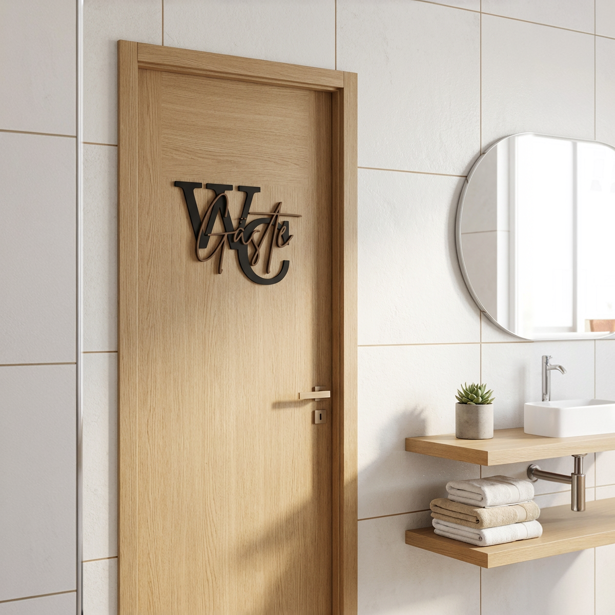 3D-Türschild - Gäste WC