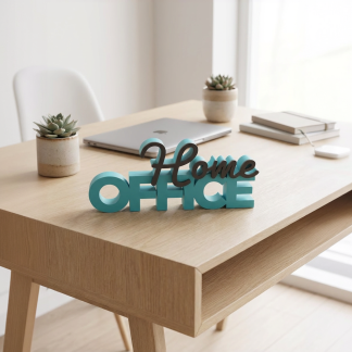 3D-Schriftzug „Home Office“ – Deko zum Hinstellen