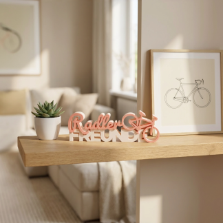 3D-Schriftzug „Radler Freunde“ – Deko zum Hinstellen