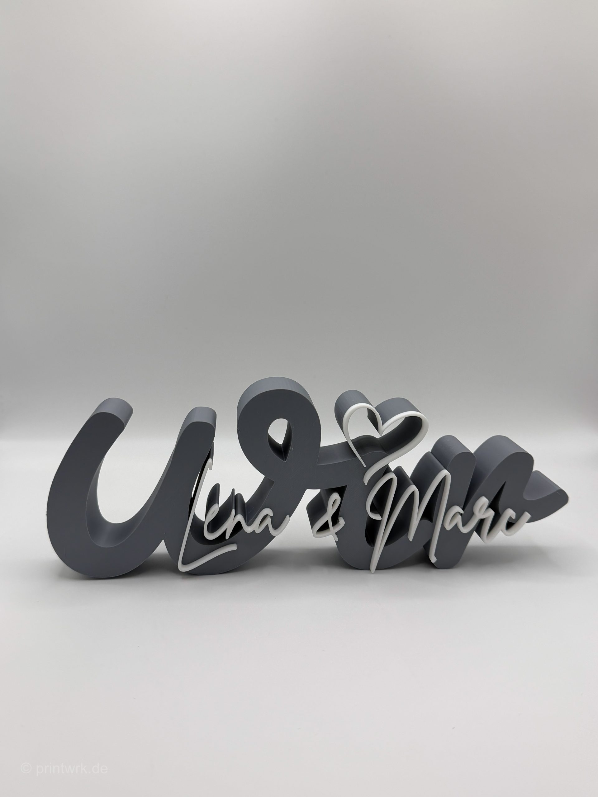 3D-Schriftzug „Wir“ – Hochzeitsgeschenk für Paare – Bild 2